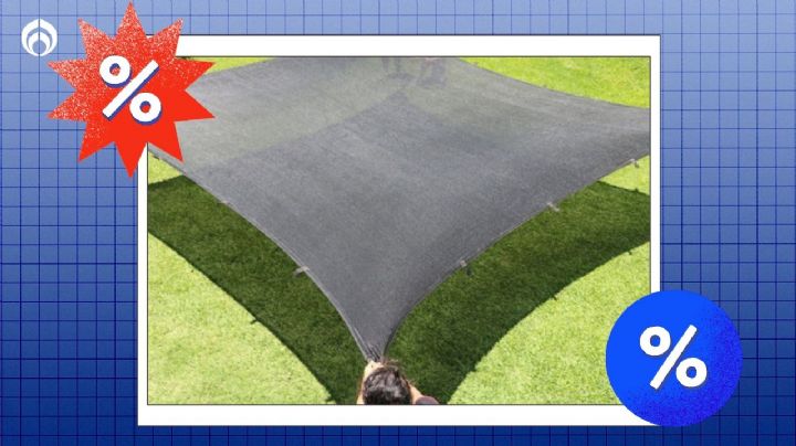 Walmart tiene 'regalada' esta malla sombra de 15x4; protege del exceso de sol, granizo y viento
