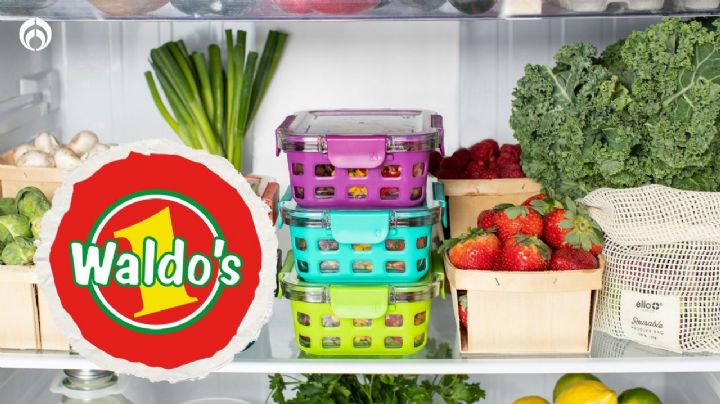 Waldo's tiene estos organizadores transparentes para tu refri por menos de 100 pesos