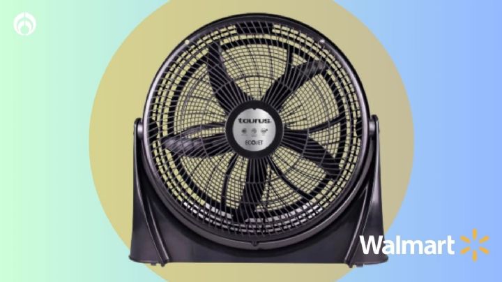 Walmart aplica descuentazo a ventilador de piso Taurus con 30% más flujo de aire y no hace ruido