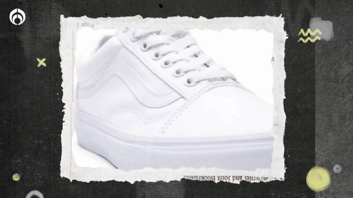 Aurrera rebaja tenis Vans old skool blancos que van con todo tipo de ropa