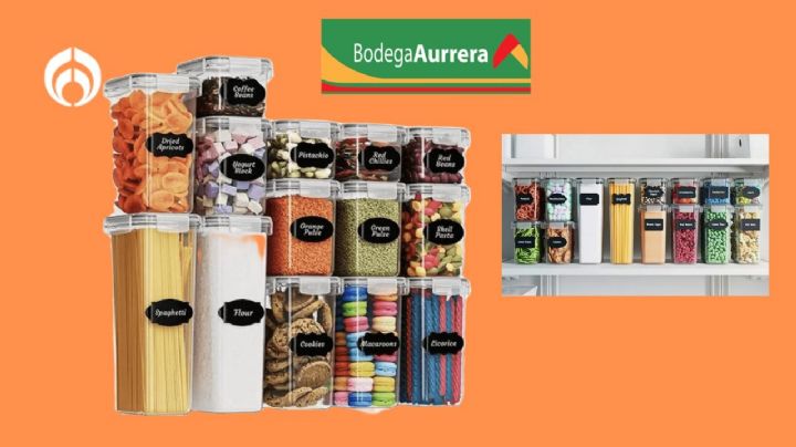 Bodega Aurrera vende baratísimo este juego de recipientes herméticos para guardar alimentos