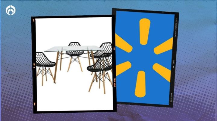 Walmart aplica 'descuentazo' a moderno comedor de cristal ideal para espacios pequeños