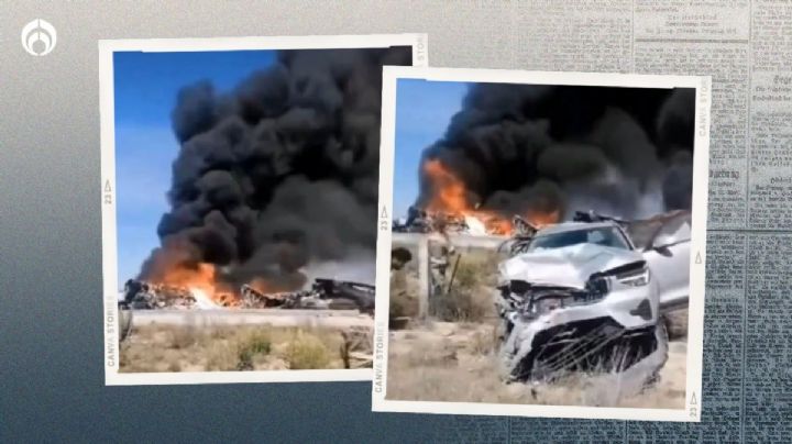 (VIDEO) Choque múltiple en San Luis: tráileres y autos se impactan en autopista