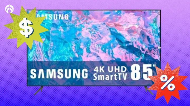 Walmart remata con casi el 50% de descuento la pantalla Samsung 4K de 85 pulgadas y hasta 20 MSI