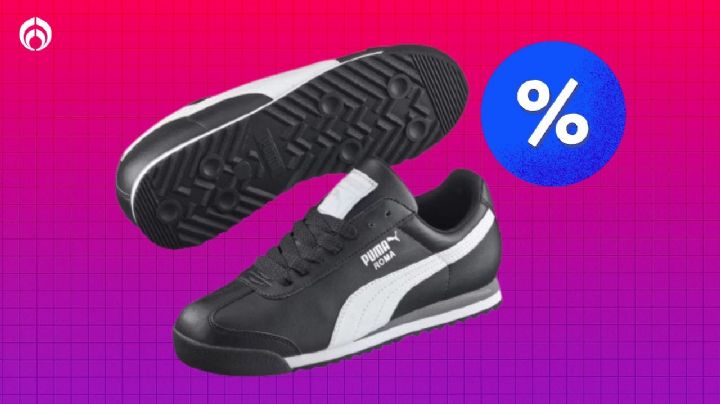 Liverpool remata tenis PUMA negros de piel casi a mitad de precio; muy cómodos y elegantes