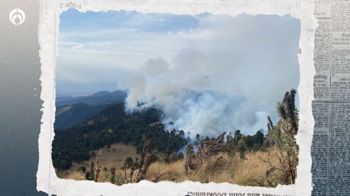 Incendio devora el Parque Nacional Izta-Popo en Amecameca (FOTOS)