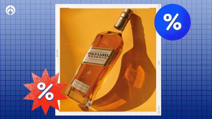 ¿Cuántos años tiene el whisky Johnnie Walker Gold Label Reserve que Bodega Aurrera está rematando?