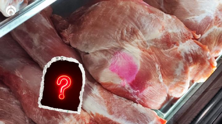 ¿Qué son las manchas rosas en la carne fresca?