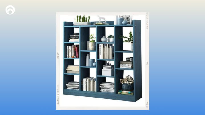 Bodega Aurrera aplica descuentote a este librero, ideal para organizar tu sala