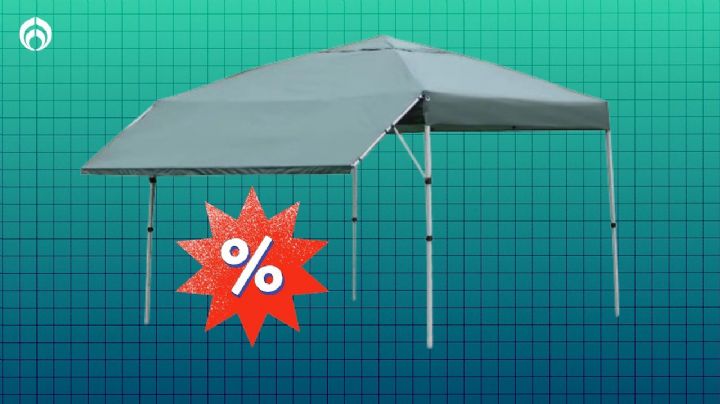 Carpa-toldo CONGO de 3x3m con descuentazo en Coppel; es de fácil armado ¡No te la pierdas!