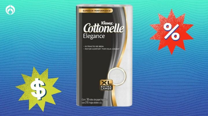 Walmart remata el paquete de 30 rollos del papel de baño Cottonelle Elegance con extracto de seda