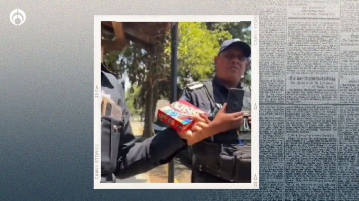 (VIDEO) Policías de Toluca intentan detener a jóvenes ¡por jugar 'UNO' en la calle!