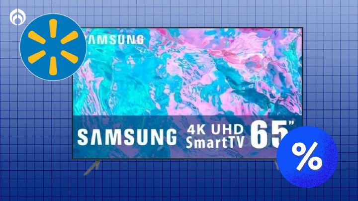 Walmart remata casi al 50% la pantallota Samsung 4K Ultra HD de 65 pulgadas; págala a 20 MSI