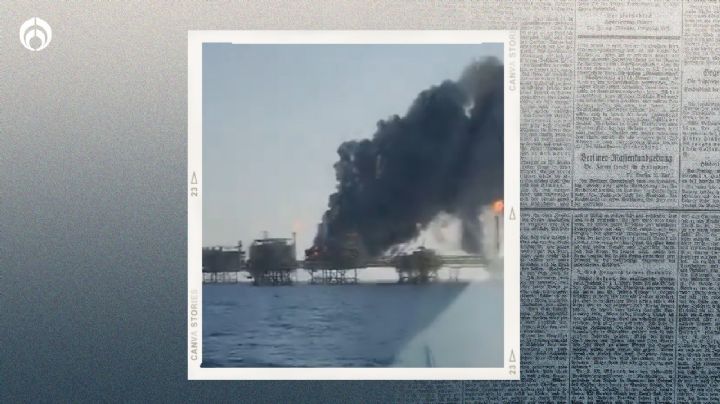 Explosión en plataforma de Pemex: se incendia Akal B en sonda de Campeche (VIDEO)