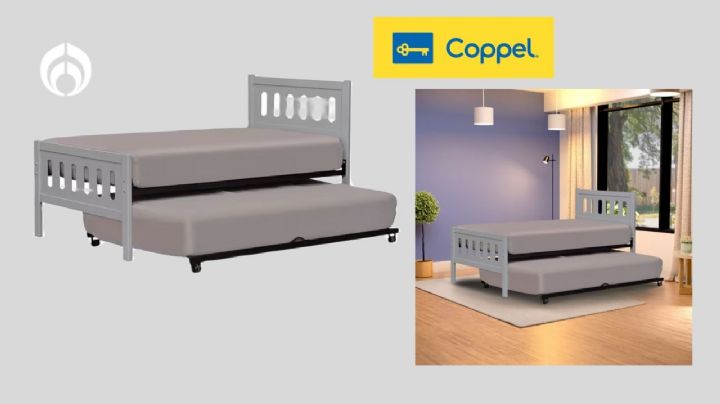 Coppel remata el precio de esta cómoda cama doble con colchones incluidos