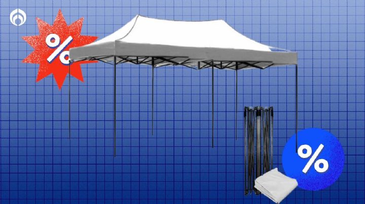 Bodega Aurrera remata carpa plegable de 6x3 con descuento de más de $1,500, para protegerte del sol