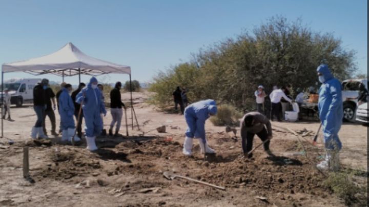 Mantienen autoridades presencia en cementerio clandestino de El Choyudo