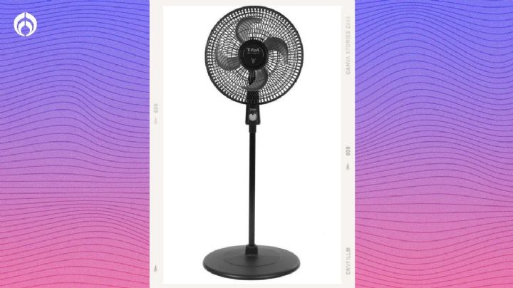 Walmart rebaja poderoso ventilador de pedestal T-Fal, con buena calificación de Profeco