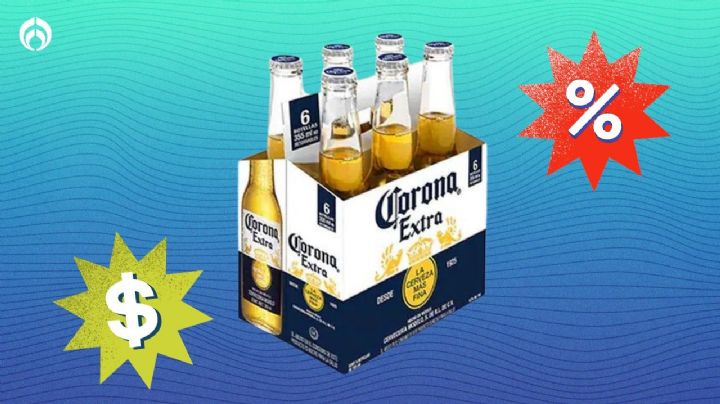 Soriana tiene regalado el six de cerveza Corona en botella de vidrio de 355 ml