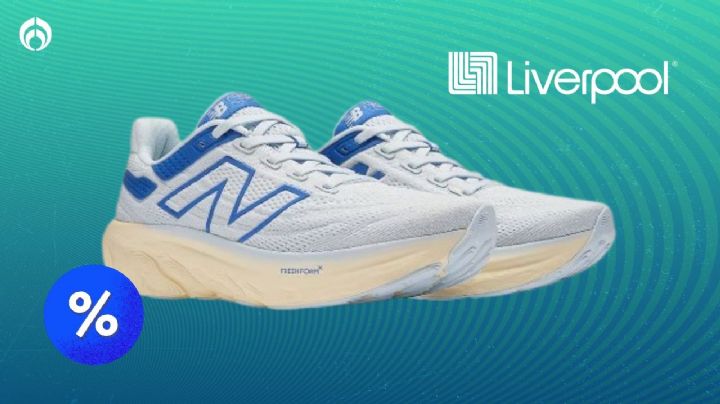 Liverpool rebaja los tenis New Balance de mujer para correr en asfalto con tecnología Fresh Foam