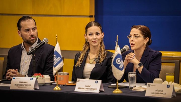 Mariana Rodríguez se reúne con CAINTRA; sostiene diálogo con estudiantes