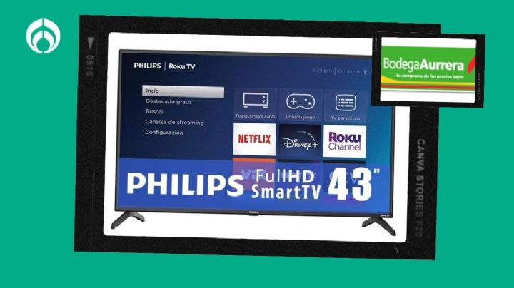 La pantalla Philips que Bodega Aurrera puso en menos de 4 mil pesos