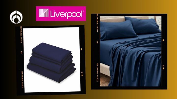 Liverpool puso con descuento este juego de sábanas en 9 colores, son frescas y transpirables, ideal para el calorón