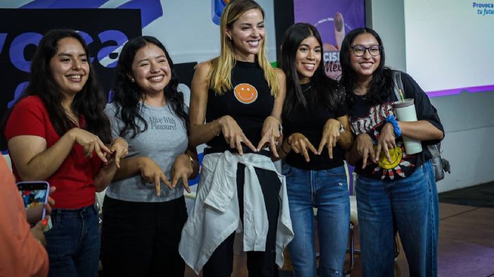 Mariana Rodríguez se reúne con estudiantes para que salgan a votar el 2 de junio