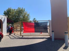 Truena otra huelga en BCS: Universidad Autónoma coloca banderas rojinegras por nuevo conflicto