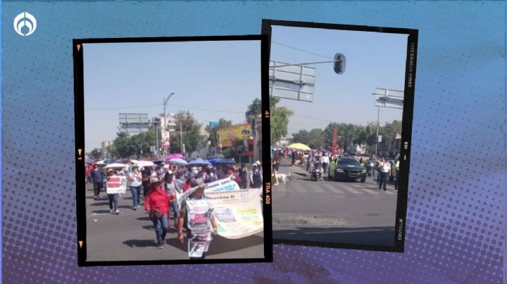 CNTE 'atora' a la CDMX: marchan en calzada México-Tacuba; estas son las rutas alternas