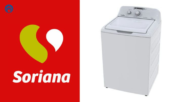 Soriana enloquece y aplica descuento irresistible a lavadora Mabe automática