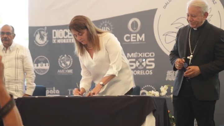 Elecciones en Morelos: candidatas a la gubernatura firman 'Pacto por la Paz'