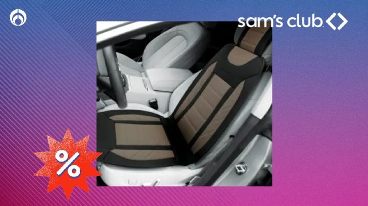 Sam's Club rebaja cojín protector de asiento para auto con acabado de lujo; evita el desgaste y es de fácil limpieza