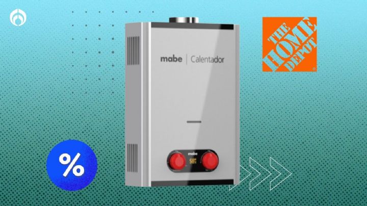 Home Depot rebaja calentador de paso Mabe que ahorra hasta 60% de gas y es instantáneo