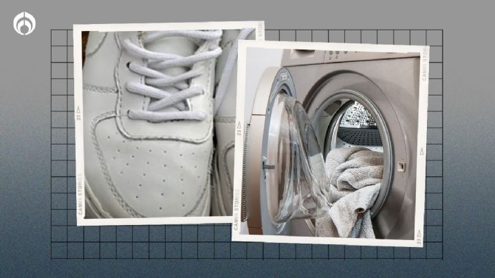El truco para lavar tus tenis blancos en la lavadora y salgan limpios sin tallar