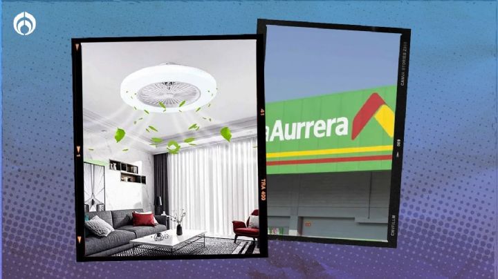 Aurrera: este es el ventilador de techo con lámpara más barato para mitigar el calor