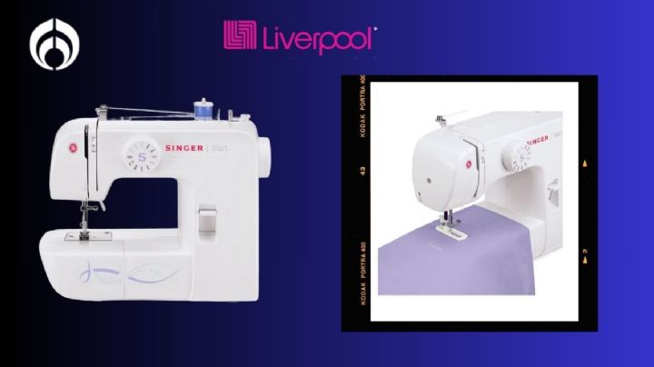 Liverpool tiene en menos de 4 mil pesos esta máquina de coser marca Singer con devanador automático