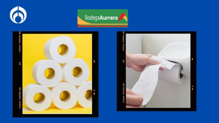 Bodega Aurrera tiene en oferta el paquete de 10 piezas de papel de baño