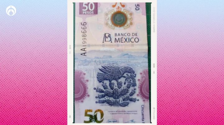 El número de serie del billete de 50 pesos que es tan especial y por el que dan 2 millones de pesos
