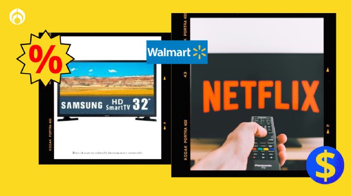 Walmart remata precio de pantalla Samsung para pasar las vacaciones en Netflix y Amazon Prime