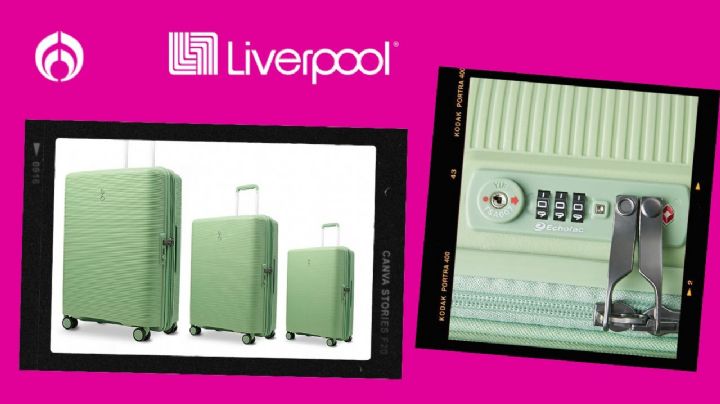 Liverpool rebaja este set de maletas de viaje, son super resistentes