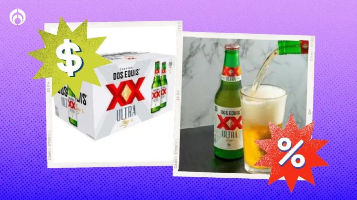 Descuento imperdible en el cartón de 24 cervezas Dos Equis Ultra en Sam's Club