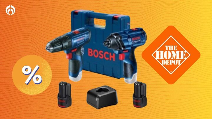 Ofertas Home Depot: el kit Bosch con rotomartillo inalámbrico y llave de impacto; potentes y baratos