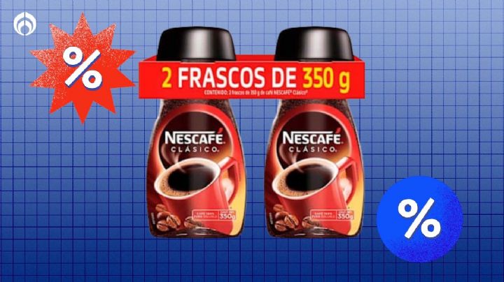 Sam's Club tiene baratísimo el combo con 2 frascos de Nescafé Clásico que rinde 350 tazas