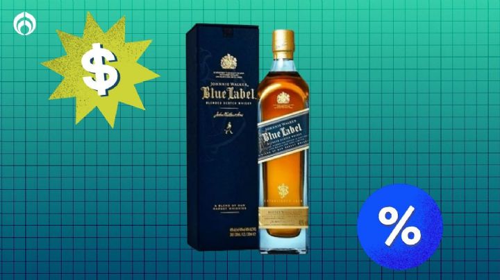 Bodega Aurrera remata el whisky de lujo Johnnie Walker Blue Label en menos de 1,400 pesos