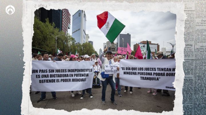 ‘Cacerolazo' vs. Reforma Judicial: Trabajadores del PJ marchan en Reforma; ‘buscan’ a Yunes