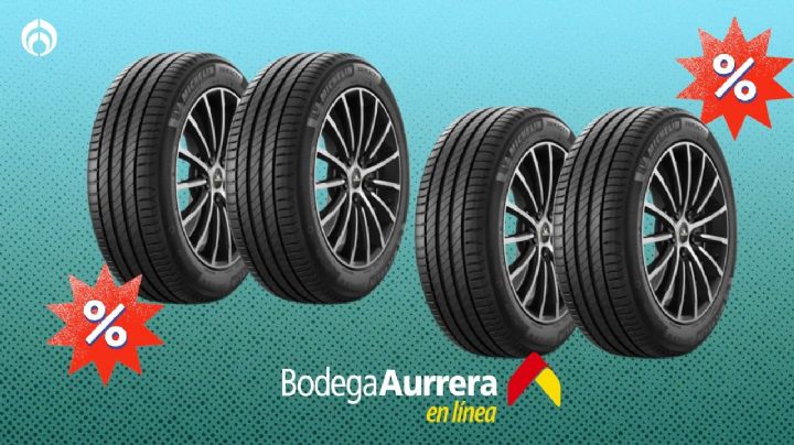 Bodega Aurrera liquida más de 100 llantas como Goodyear, Michelin, Continental, Pirelli y más