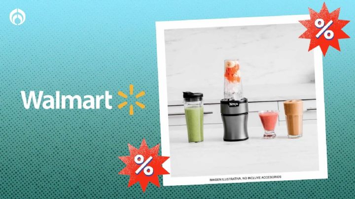 Walmart remata Nutri-Blender Ninja con 2 vasos; ideal para triturar hielo y tiene muy buenas reseñas