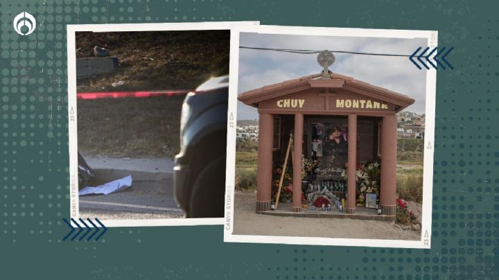 Dejan restos humanos frente al altar del cantante Chuy Montana en Tijuana