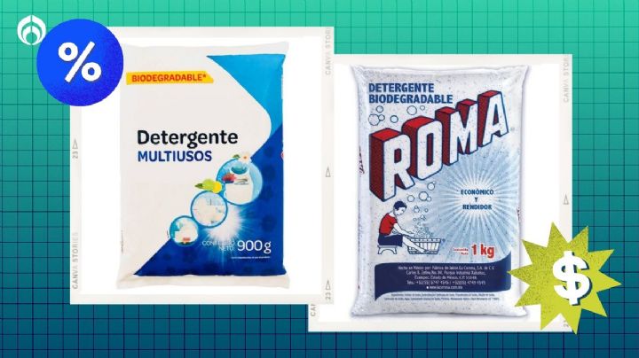 El detergente que no destiñe la ropa y es mejor que el Roma contra manchas difíciles; cuesta 22.5 pesos